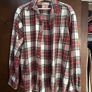 Men's Red Plaid Shirt